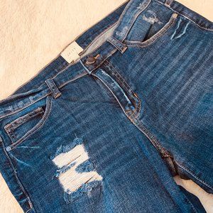 Carrie Distressed Girlfriend Jean - Indigo